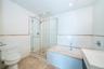 With walk in shower stall