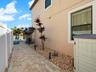 Low-maintenance paved side-yard area