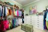 Oversized walk-in closet off the master bathroom