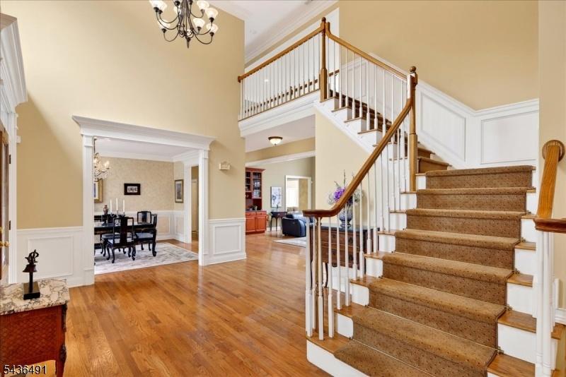 Two story entrance foyer