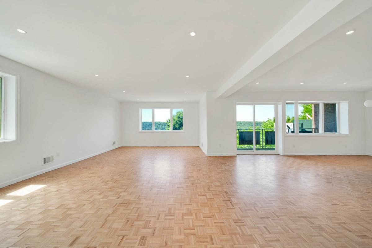 Living area to view