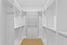 Closet system shown is an optional upgrade as shown in 470 Gilman