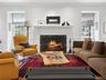 Living room with fireplace