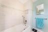 Master Bath has tub/shower combo and also a walk-in shower