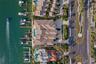 Ariel of building and boat slips