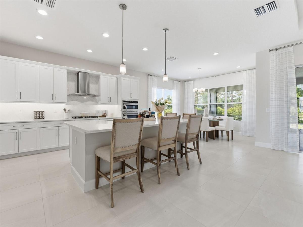 Recessed Lighting, Pendant Lights, Chimney Hood, Gas Cooktop  and More!