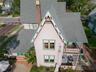 Side aerial view of the home