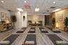 Virtually staged yoga studio