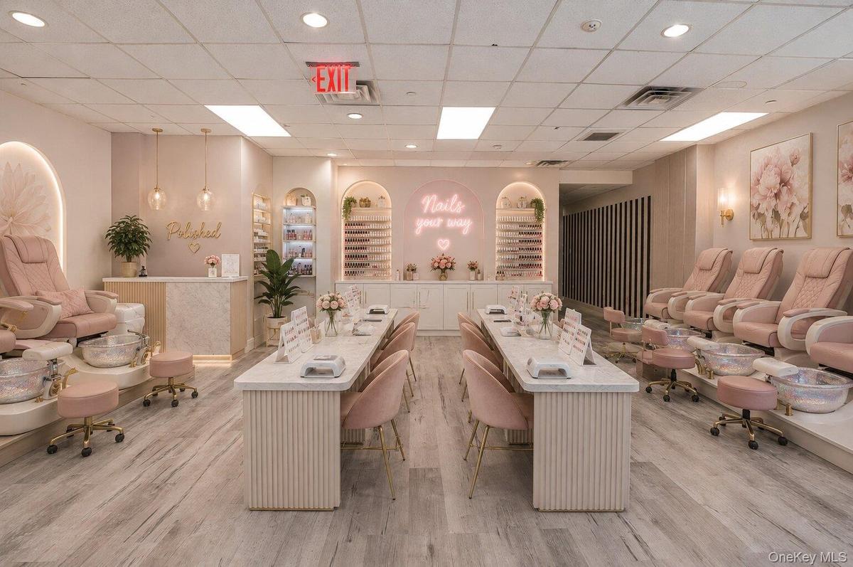 Virtually staged nail salon