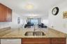 Kitchen with a Gulf view.