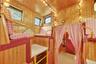 A peek at the inside of the caboose!