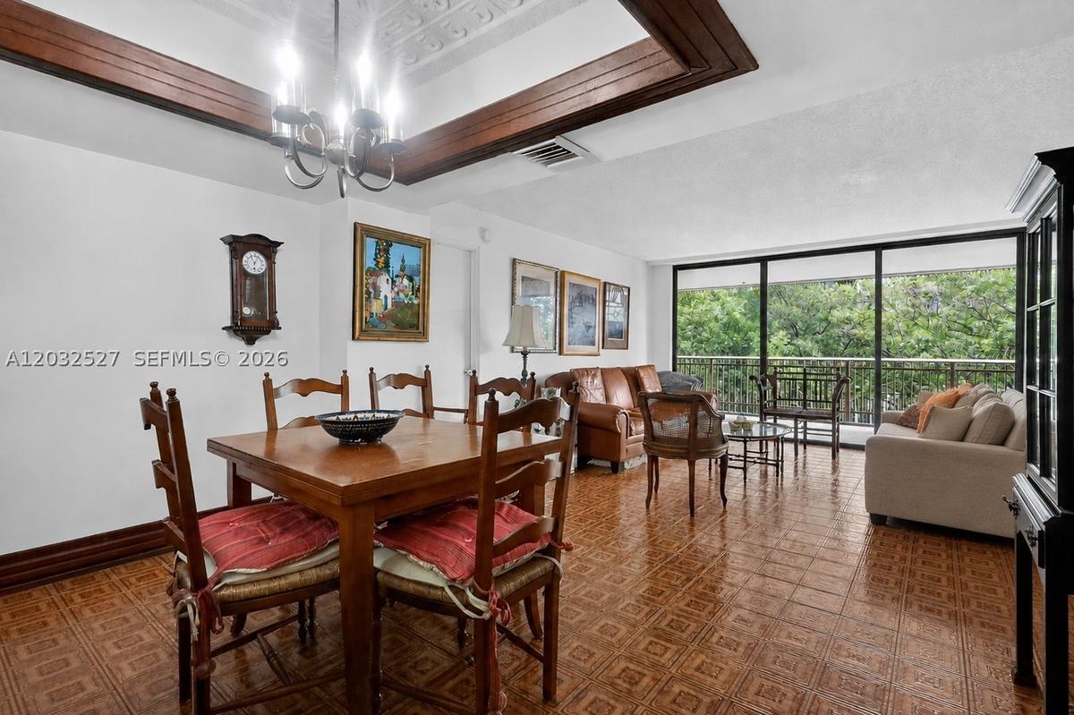 Dining looking to living space