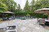 Spacious paver patio