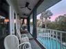 Balcony on apt above garage.