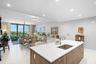 Kitchen facing living space