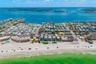Gulf is the green and the Bay is the blue