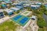 tennis courts, play ground