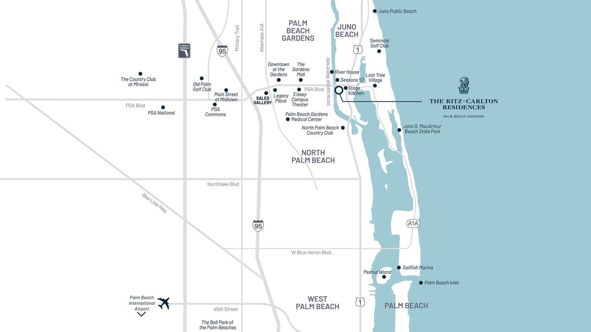 The Ritz-Carlton Location Map