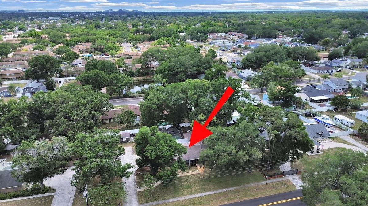 aerial shot from BarryRd frontage