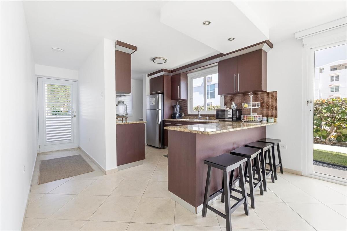 Kitchen area  & Stools