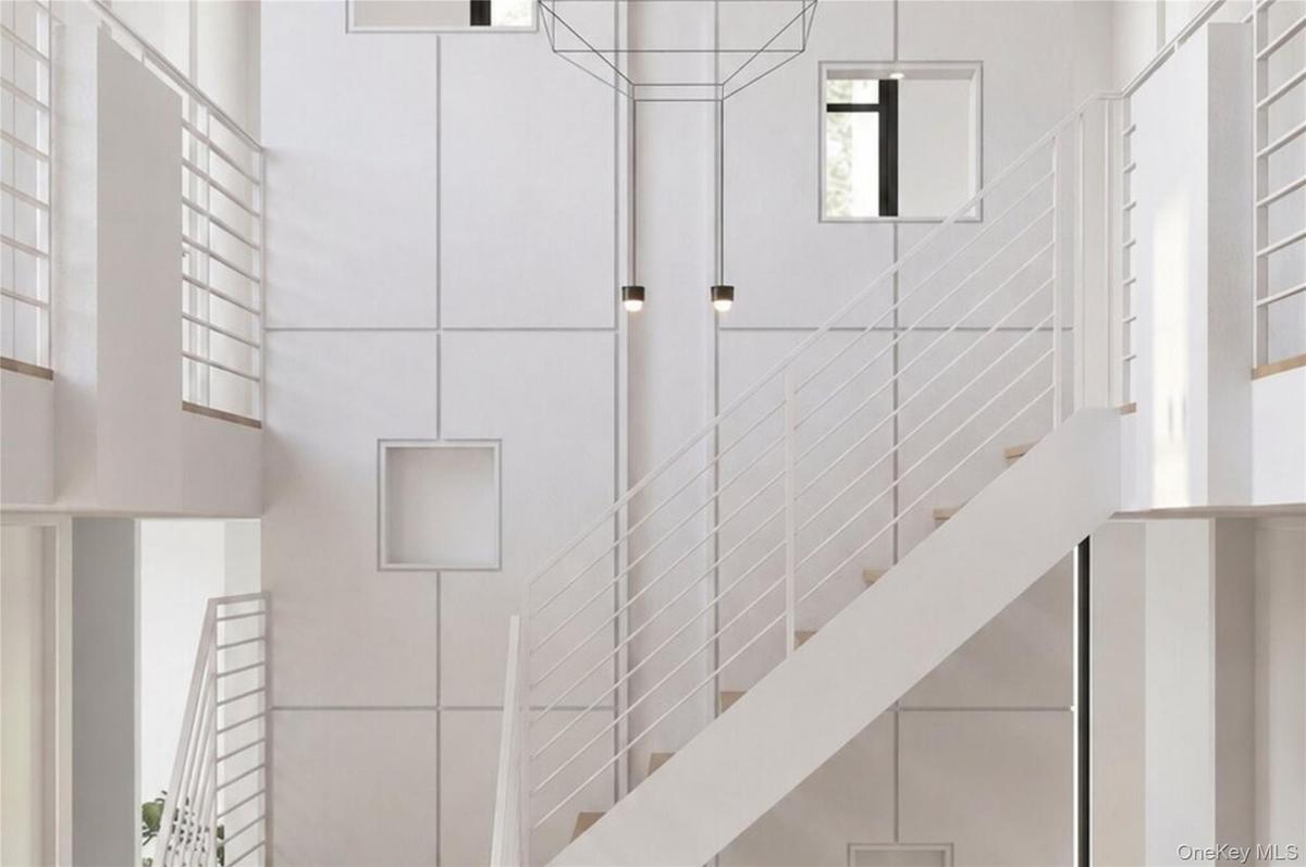 Impressive double-height ceiling.