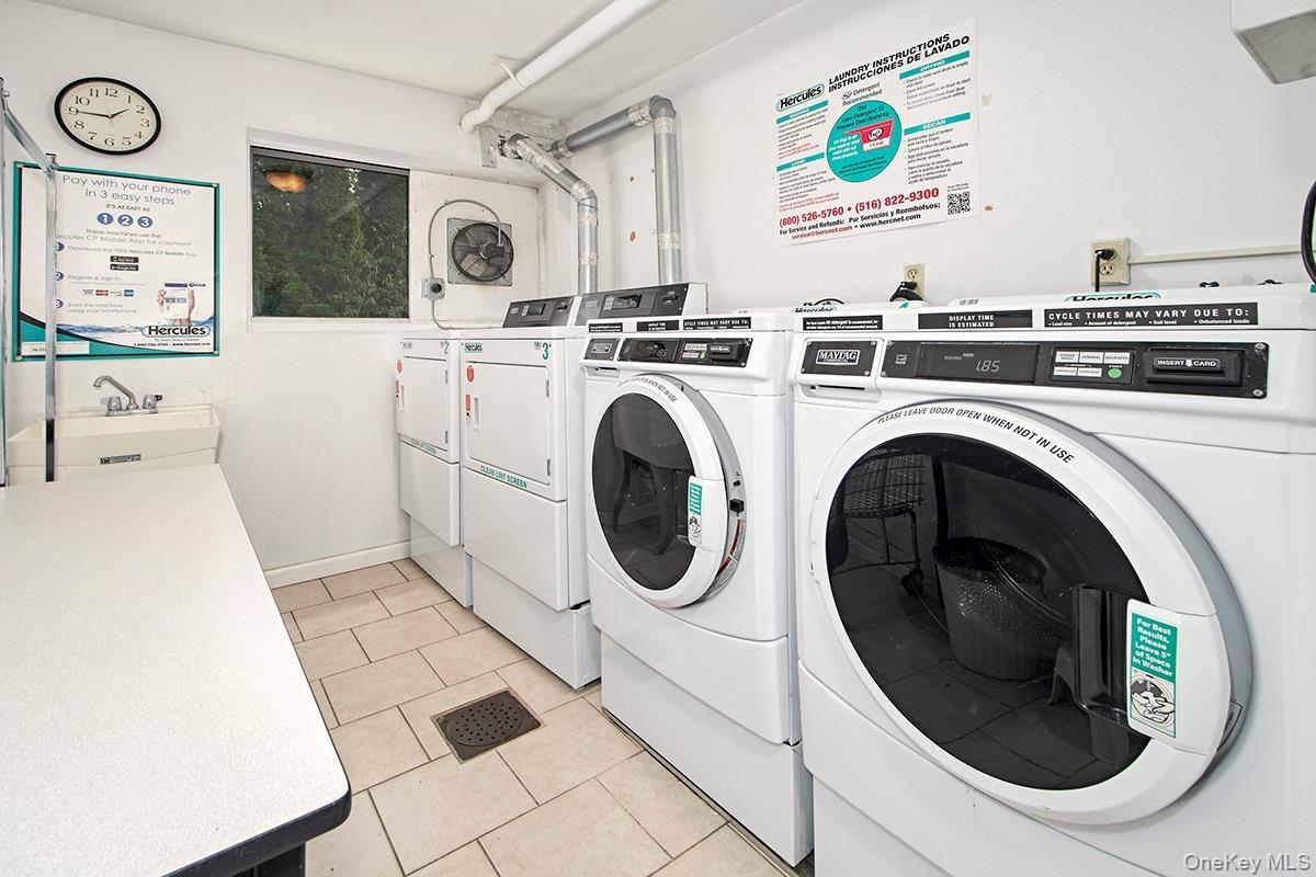 In addition to in-unit laundry there is a common laundry room.