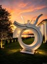 Sculpture In garden