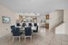 Virtually staged dining area