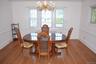 Spacious dining room
