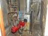 Gas fired hot water heating system.