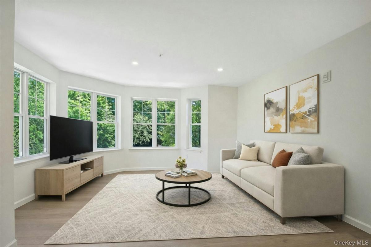 Virtually Staged Living Room area