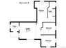 Floor plan of 2 BR unit.