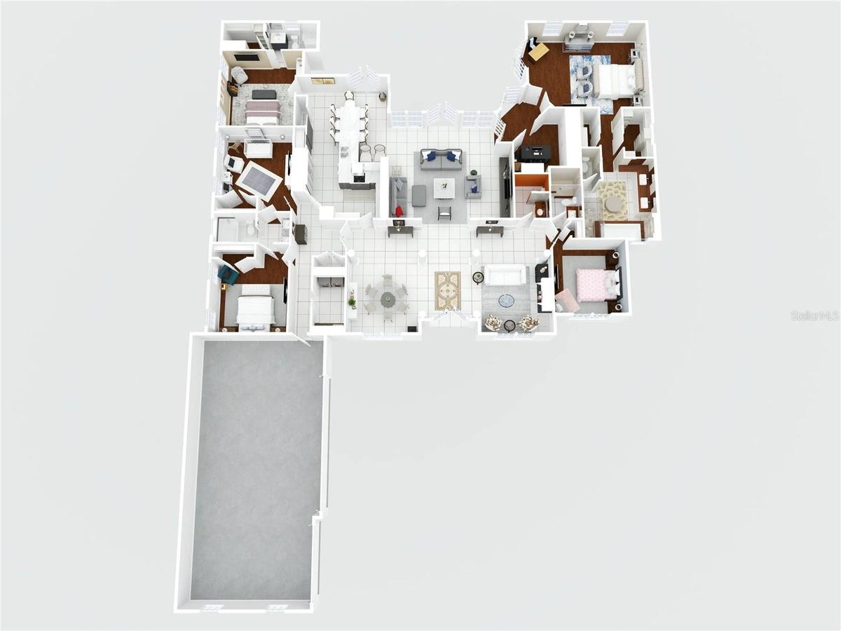 Wonderful flow of home - split bedroom set up divides between 4 access points