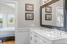 primary bath with heated floors