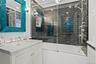 hall bath with heated floors