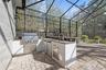 Built in outdoor kitchen to make outdoor entertaining a breeze!