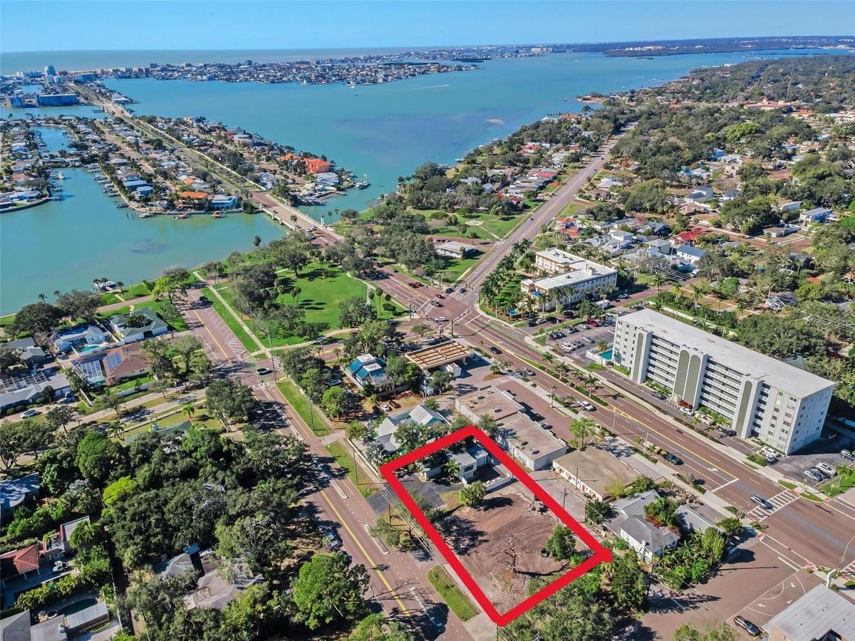 Location of entire project consisting of 3 lots total and existing building