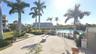 View of large heated pool & spa