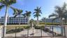 View of large heated pool + spa