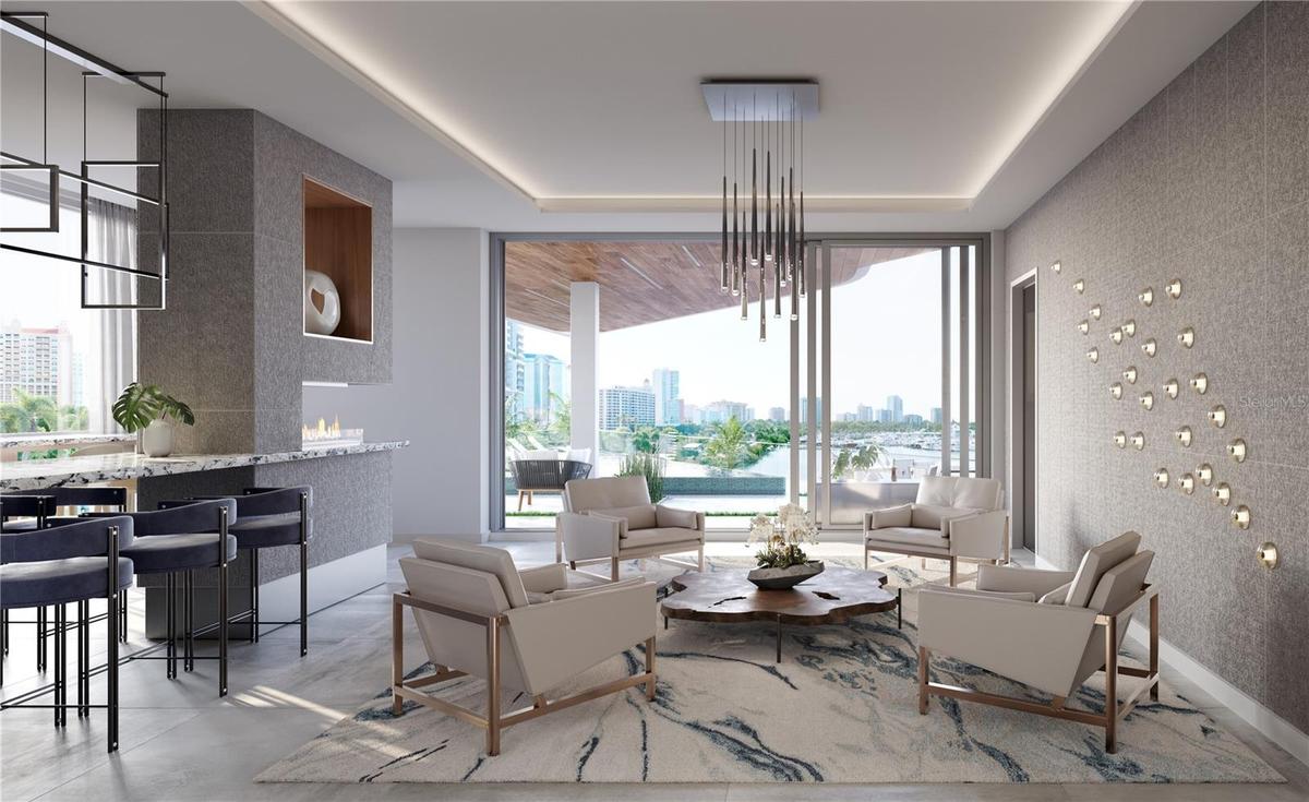 Rendering of Club Room