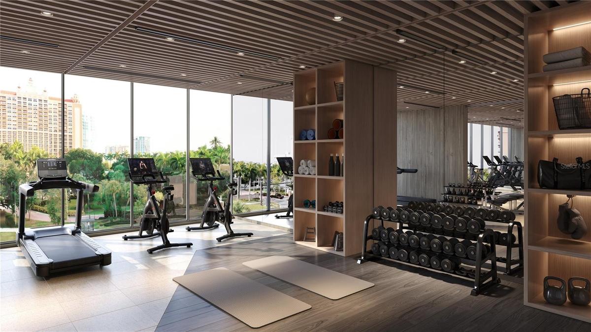 Rendering of Fitness Room