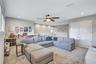 The perfect flex space for movies, game nights, home gym, or a playroom….You decide!