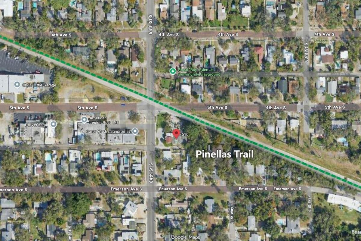 Map view: Pinellas Trail
