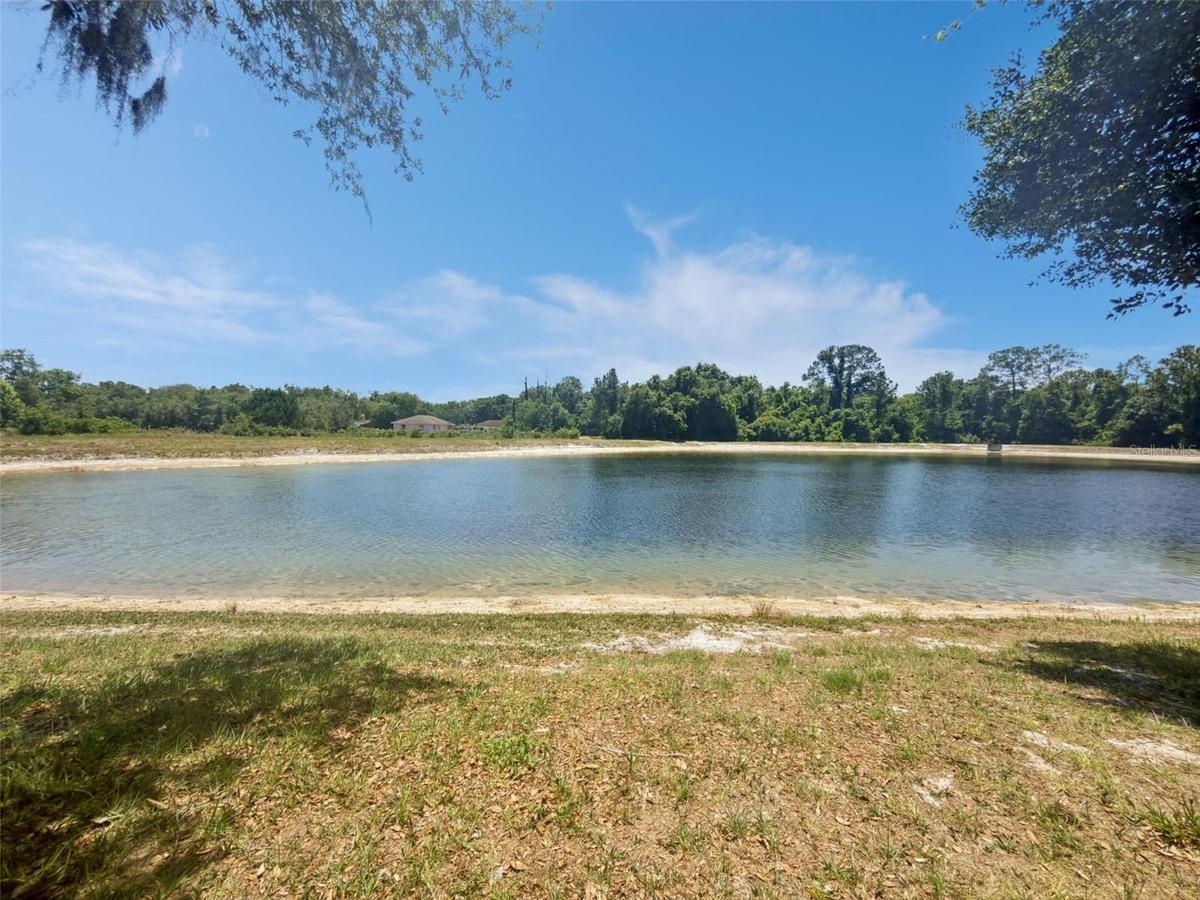 Retention pond behind property