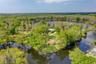 Aerial View Lake Helen in Rear, Fourth Lake and Bird Sanctuary in Front
