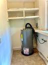 New Hot Water Heater in Laundry Room and Extra  Storage