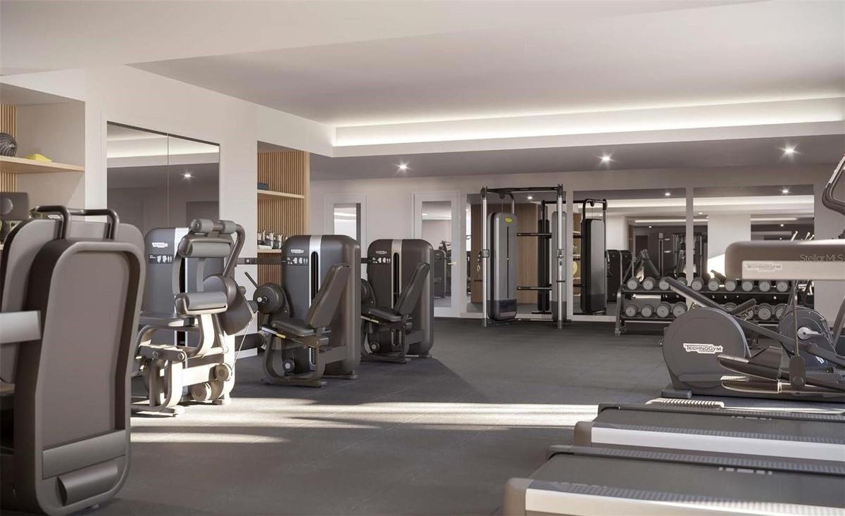 Artist Rendering Fitness Room