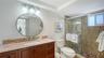 Updated bathroom with walk-in shower