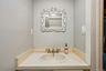 Powder room on lower level