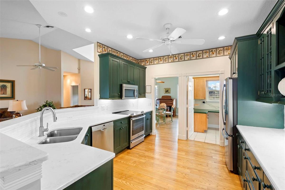 Kitchen to dining room.